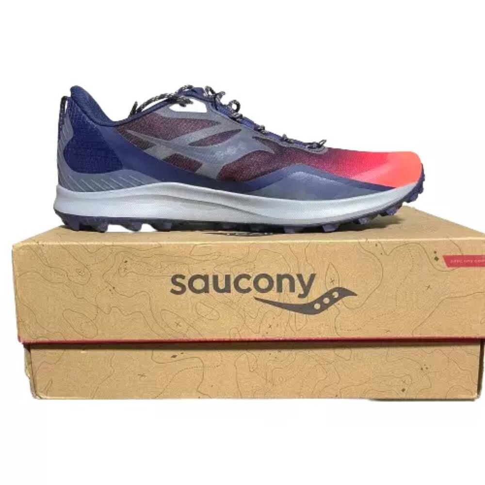 Saucony Men's Size 12.5 Core Peregrine 12 Trail Running Shoe Night LITE